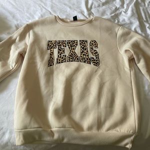 Texas cream sweatshirt